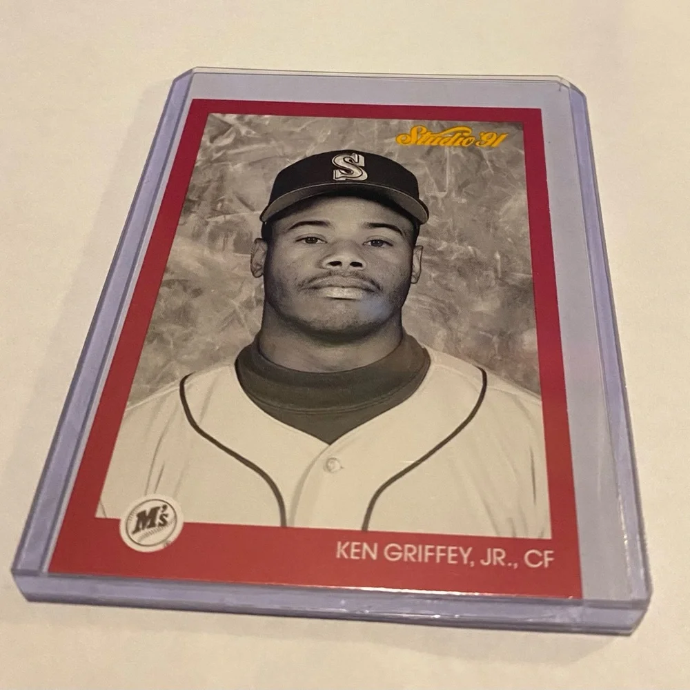 Ken Griffey Jr. 1991 Studio Leaf Baseball Card Vintage Collectible